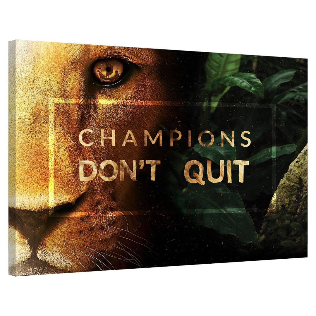 Champions don't quit