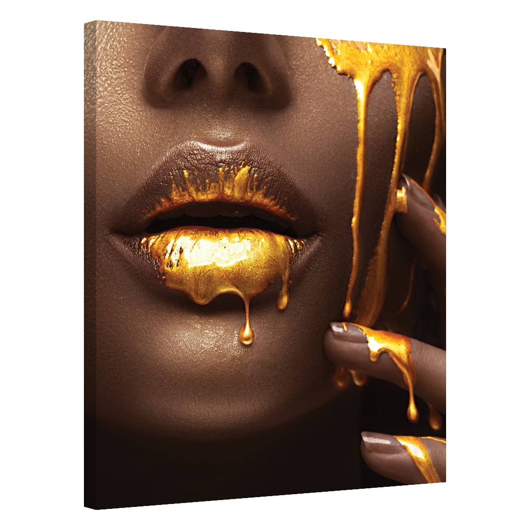 Gold Drips · Portrait