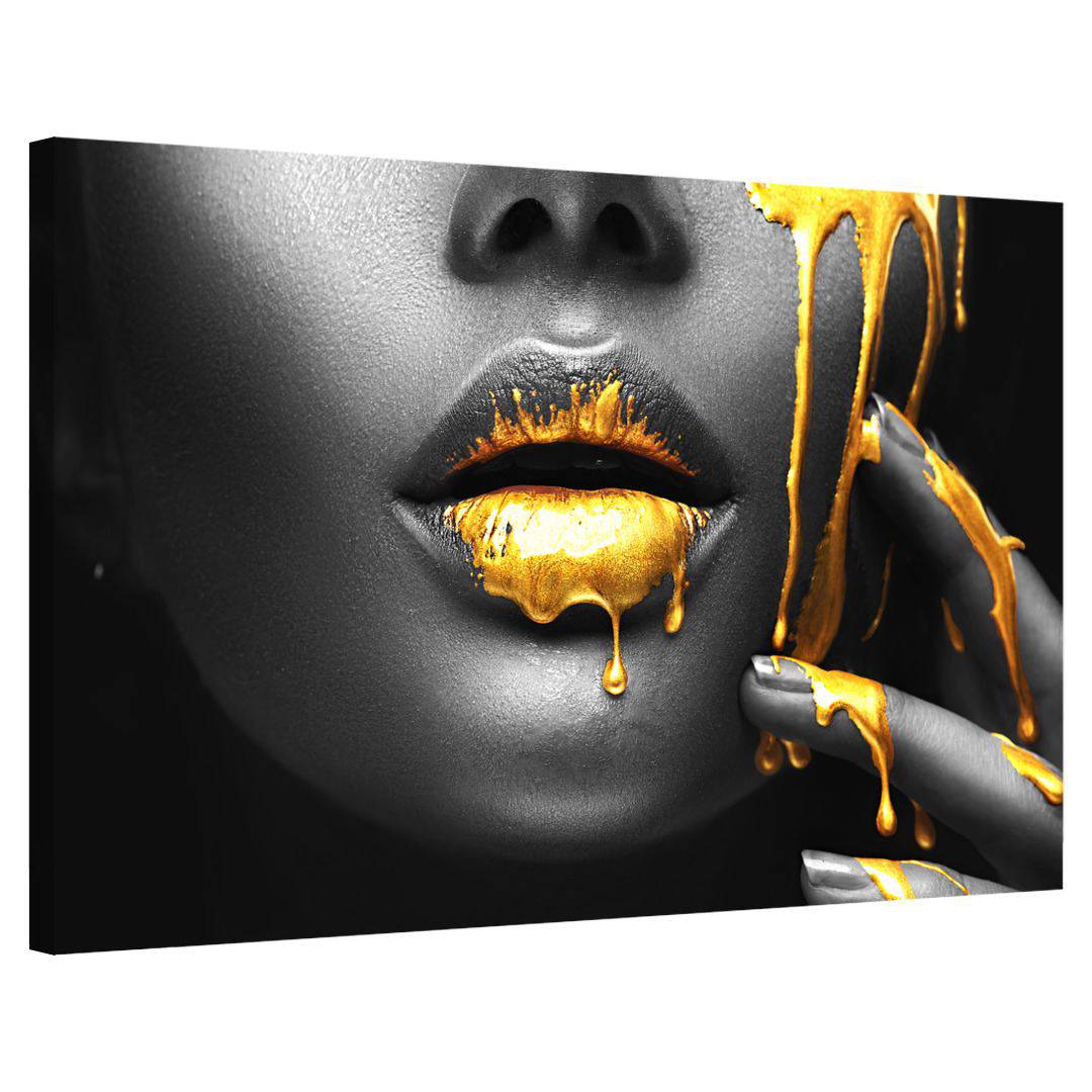 Metallic Gold Drips